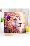 5D Elmas Taş İşleme Kiti 30x30 cm Aslan Desen