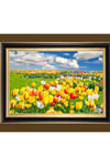 5D Elmas Taş İşleme Kiti Tablo 21x25 cm Laleler Desen