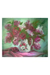 5D Elmas Taş İşleme Kiti Tablo 21x25 cm Vazodaki Çiçekler Desen