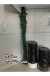 7 Metre Tel Yaprak Şerit Yapay Taç Sarmaşık Çiçek Süs Kapı Dolap Doğalgaz Borusu Yeşil Asma Süs