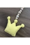 Ahşap Askılı Keçe Kral Tacı Çocuk Bebek Odası Süsü 77