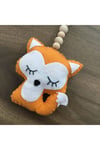 Ahşap Askılı Keçe Tilki Çocuk Bebek Odası Süsü 79