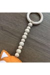 Ahşap Askılı Keçe Tilki Çocuk Bebek Odası Süsü 79