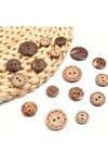 Ahşap Coconat Düğme 10 Mm (50 Adet)