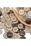 Ahşap Coconat Düğme 22 Mm (50 Adet)