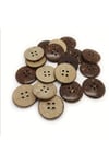 Ahşap Coconat Düğme 22 Mm (50 Adet)