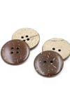 Ahşap Coconat Düğme 22 Mm (50 Adet)