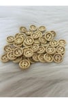 Ahşap Handmade Düğme 1.5 Cm 20 Adet
