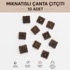 Antik Bakır Mıknatıslı Çıtçıt -  Dikilebilir Çanta Çıtçıtı - Manyetik Çanta Klipsi - Çanta Kapatma Aparatı - Dikilebilir Mıknatıs