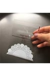 Bantlı Şeffaf Desenli Poşet Opp 10x10 Cm 95 Adet