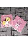 Bantlı Şeffaf Desenli Poşet Opp 10x10 Cm 95 Adet