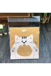 Bantlı Şeffaf Desenli Poşet Opp 10x10 Cm 95 Adet