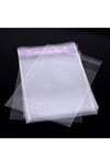 Bantlı Şeffaf Poşet Opp 10x11 (+3) Cm 95 Adet