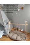 bebek egzersiz oyun alanı ahşabı bebek egzersiz ahşap askılığı, çıngıraklık, bebek kıyafet askılığı