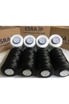 Bükümsüz Ev Tipi Overlok Ipliği 4 Adet Siyah 4 Adet Beyaz (DİKİŞTE KULLANILMAZ) 150 Denye Muz Iplik