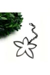 Çanta Aksesuarı, Anahtarlık, Çanta Süsü, Kadın Aksesuar Siyah Çicekli