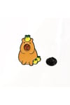 Capybara kadın broş, çocuk broş, iğneli broş, klipsli broş yaka broşu, çeket yaka iğnesi, mineli B82