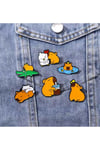 Capybara kadın broş, çocuk broş, iğneli broş, klipsli broş yaka broşu, çeket yaka iğnesi, mineli B85