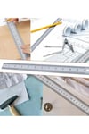 Çelik cetvel 30 cm ve 1 adet kretuar Bıçağı