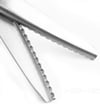 Dalgalı Kesim Sürfile Makası, Paslanmaz Çelik - Dekoratif Kenar Makası -Wavy Shears, Siyah Saplı