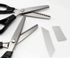 Dalgalı Kesim Sürfile Makası, Paslanmaz Çelik - Dekoratif Kenar Makası -Wavy Shears, Siyah Saplı