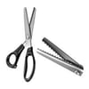 Dalgalı Kesim Sürfile Makası, Paslanmaz Çelik - Dekoratif Kenar Makası -Wavy Shears, Siyah Saplı
