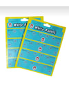 Dikmeli Plastik Çıtçıt 3cm (30mm) 12'li(12 Çift) Paket. Renk:şeffaf