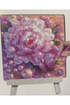 DIY 5d Elmas Taş Işleme Kiti Tablo 20x20 pembe gül
