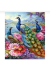 DIY 5D Elmas Taş İşleme Kiti Tablo 21x25 cm Tavus Kuşu Desen