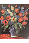 DIY 5d Elmas Taş Işleme Kiti Tablo 21X25 VAZO VE ÇİCEKLER