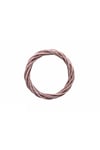 Doğal Ahşap Bambu Kapı Süsü Çelengi 30cm Pembe