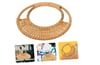 Doğal Bambu Çanta Sapı – 2 Adet, 17 cm