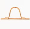 Doğal Bambu Çanta Sapı – 2 Adet, 27x14 cm - Naturel Hasır Renk