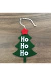 El Yapımı Keçe Motto Ho Ho Ho Yılbaşı Süsü Çam Ağacı Süsü 62
