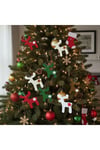 El Yapımı Yılbaşı Ağacı Süsü, Çam Ağacı Süsü, Noel Ağacı Süsü, 5'li Keçe geyik