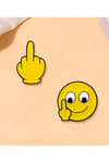 Emojili Broş, çocuk broş, iğneli broş klipsli broş yaka broşu çeket yaka iğnesi, mineli B118