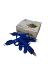 FDM TC-801 Mavi Parmaklı İplik Temizleme Makası 12 cm Yaylı Plastik Saplı Çıt Makas- 12