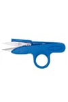 FDM TC-801 Mavi Parmaklı İplik Temizleme Makası 12 cm Yaylı Plastik Saplı Çıt Makas- 12