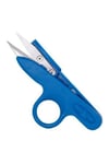 FDM TC-801 Mavi Parmaklı İplik Temizleme Makası 12 cm Yaylı Plastik Saplı Çıt Makas- 12