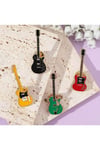 Gitar Broş, çocuk broş, iğneli broş klipsli broş yaka broşu ceket yaka iğnesi, mineli B234