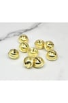 gold kulplu çan, zil, hayvan tasma zili, amigurumi zili, kına gecesi tef yapımı zili 30mm (20 adet)