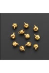 gold parlak kulplu çan zil hayvan tasma zili amigurumi zili kına gecesi tef yapımı zili 12mm 50 adet