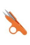 Golden Eagle TC-801 Turuncu Parmaklı İplik Temizleme Makası 12 cm Yaylı Plastik Saplı Çıt Makas