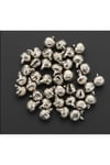 gümüş parlak kulplu çan zil hayvan tasma zili amigurumi zil kına gecesi tef yapımı zili 12mm 50 adet