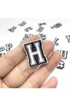 Harf Terlik Süsü - H Harfi Terlik Süsü - Charm Süs - Delikli Terlik Süsü - Ayakkabı Terlik Aksesuarı