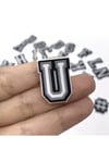 Harf Terlik Süsü - U Harfi Terlik Süsü - Charm Süs - Delikli Terlik Süsü - Ayakkabı Terlik Aksesuarı
