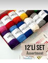 Hello 12'li Ip Seti, Canlı Renkler, punch ipi, amigurumi ipi, tığ işi ASSORTMEN