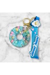 İçi Sulu Anahtarlık, Hediye Için Anahtarlık, Çanta Aksesuarı Donut (1 ADET)