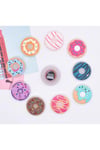 Ledli Yanıp Sönen Donut Terlik Süsü Üç Boyutlu/Işıklı 3d Charm