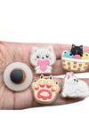 Ledli Yanıp Sönen Kedi Terlik Süsü Üç Boyutlu/Işıklı 3d Charm